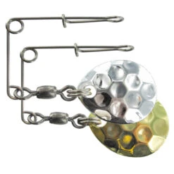 DEGA Spinnerbait - Spinnerblätter Gold/silber