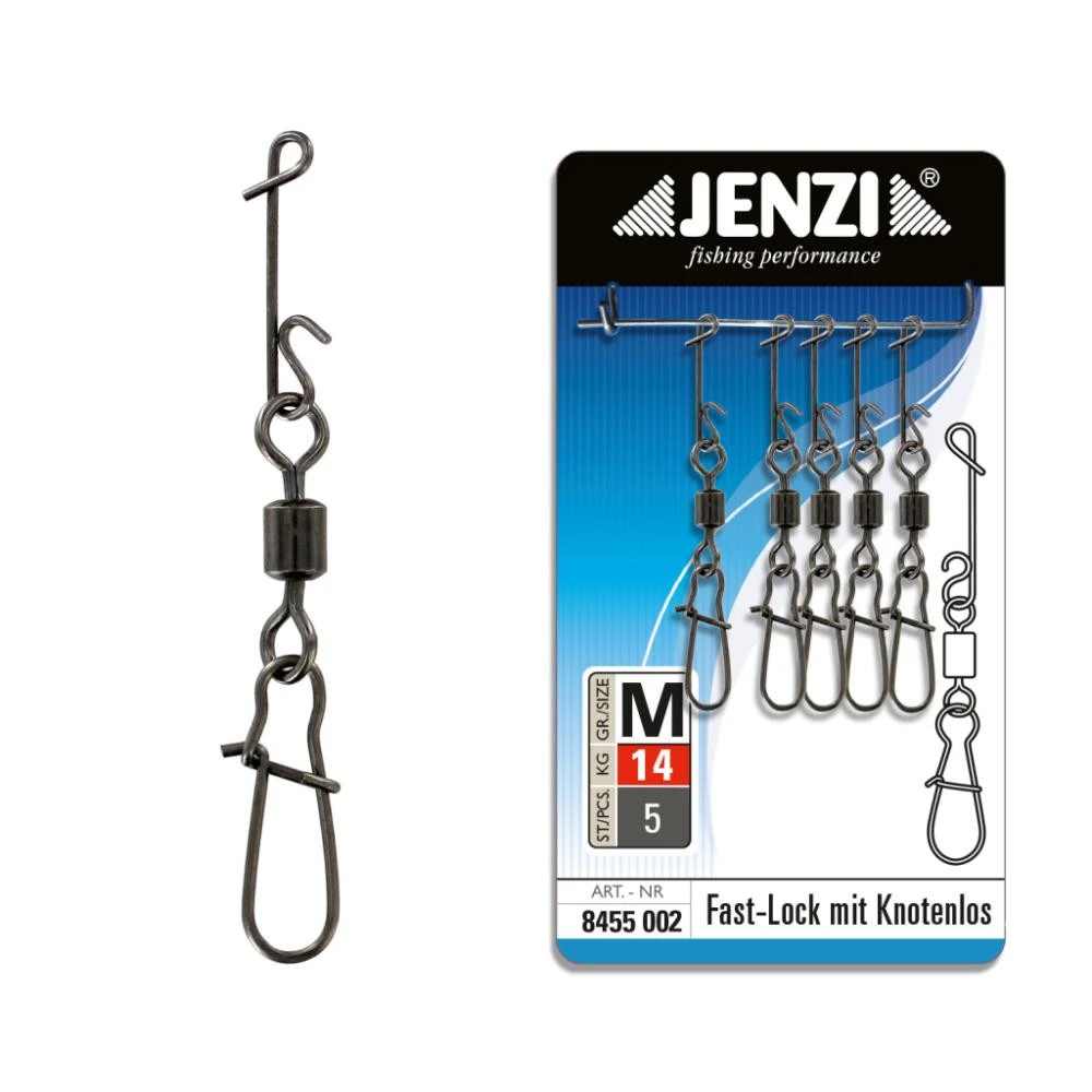 JENZI NO KNOT Mit Fast-Lock Karabiner-Wirbel 3 JENZI NO KNOT Mit Fast-Lock Karabiner-Wirbel