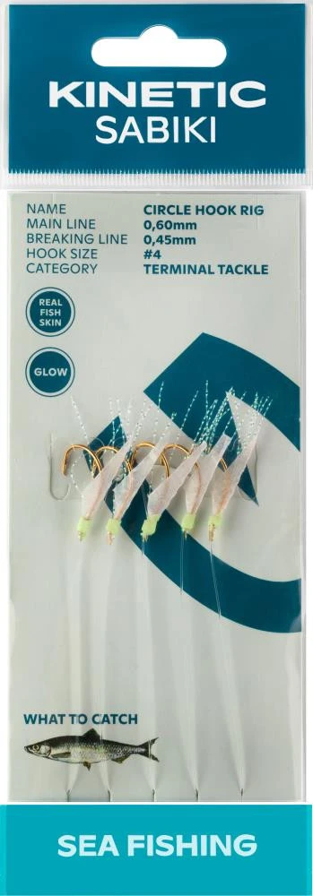 Kinetic Sabiki Circle Hook Fishskin Vorfach 3 Kinetic Sabiki Circle Hook Fishskin Vorfach
