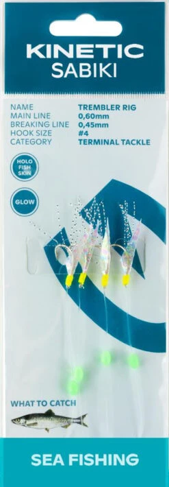 Kinetic Sabiki Trembler Holo Fishskin #4 - Vorfach