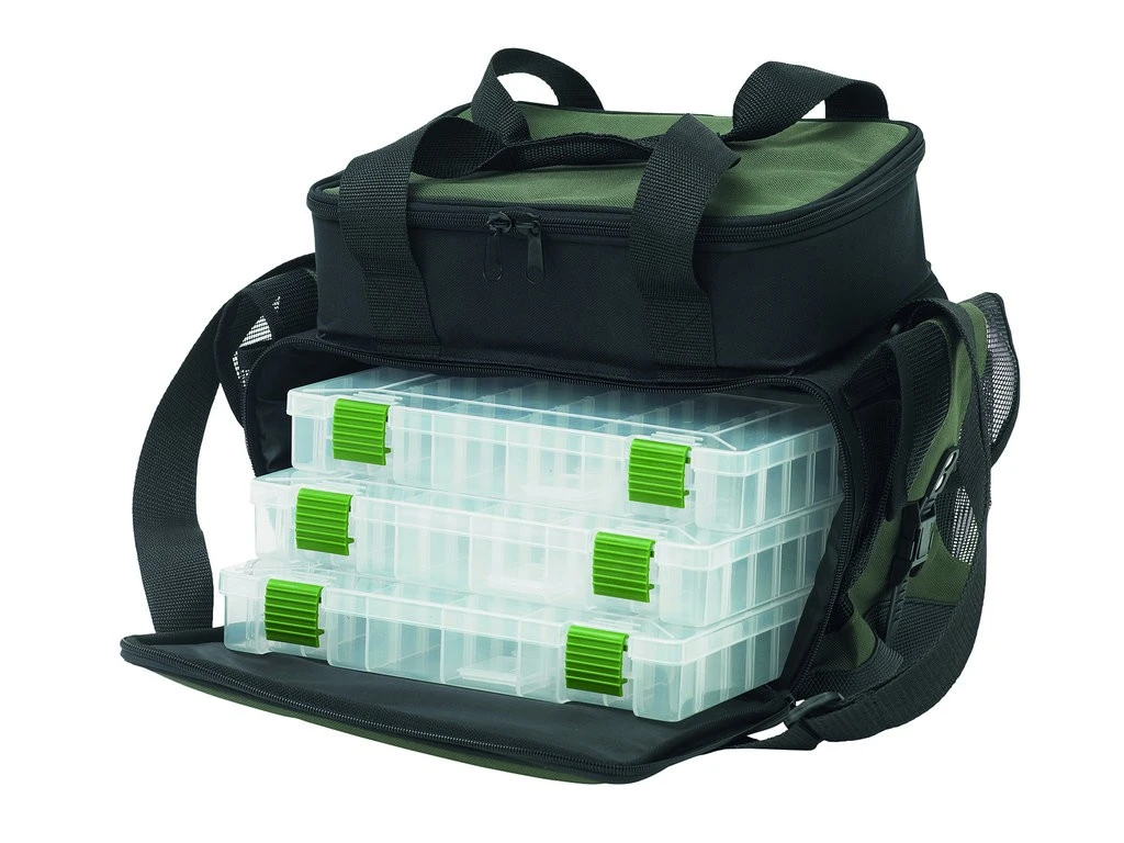 Kinetic Box Carrier - Angeltasche Mit 3 Boxen 3 Kinetic Box Carrier - Angeltasche Mit 3 Boxen