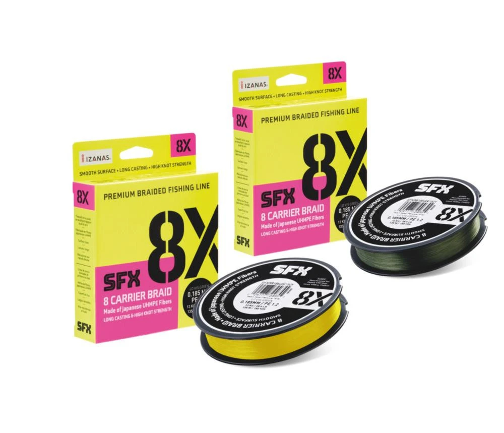 Sufix SFX 8 Carrier Braid - 8-fach Geflochtene Schnur 135m 3 Sufix SFX 8 Carrier Braid - 8-fach Geflochtene Schnur 135m